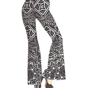 Women's 3D Digital Printed Flared Pant